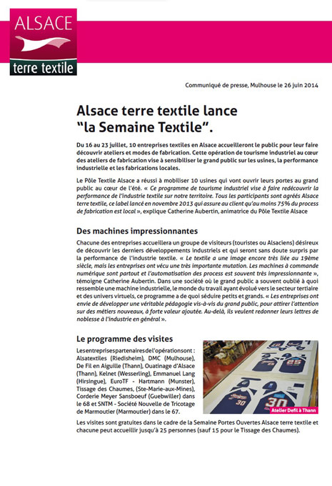 Dossier-Presse-Alsace-Terre-Textile-2014-07-Entreprises-Alsace-Semaine-Textile