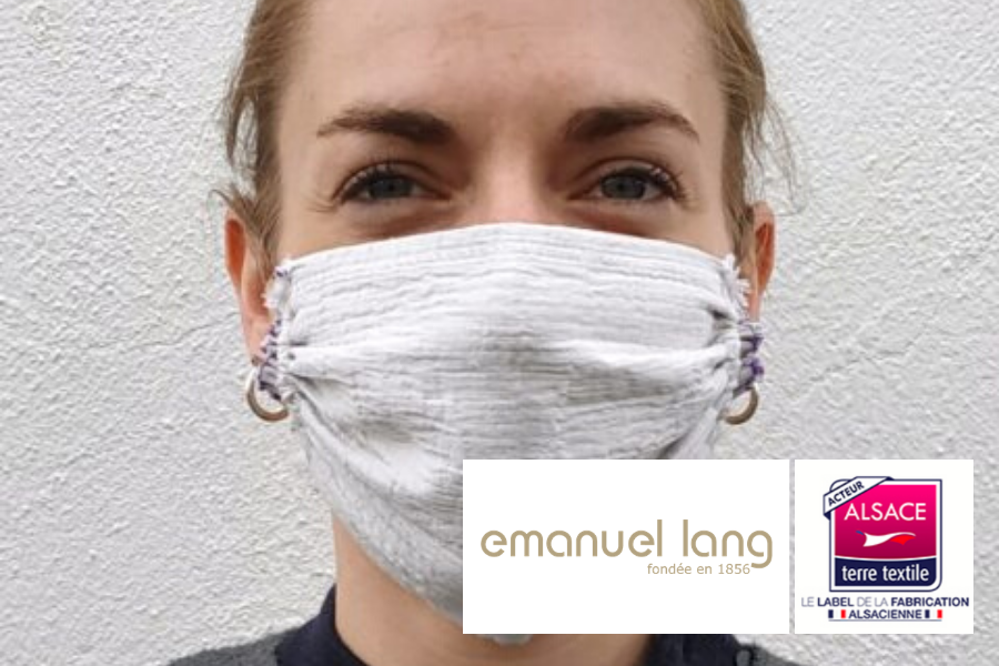Masque barrière Emanuel Lang fabriqué en France