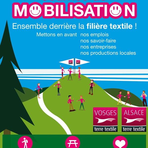 Journée de mobilisation le samedi 3 octobre – ensemble derrière la filière textile!
